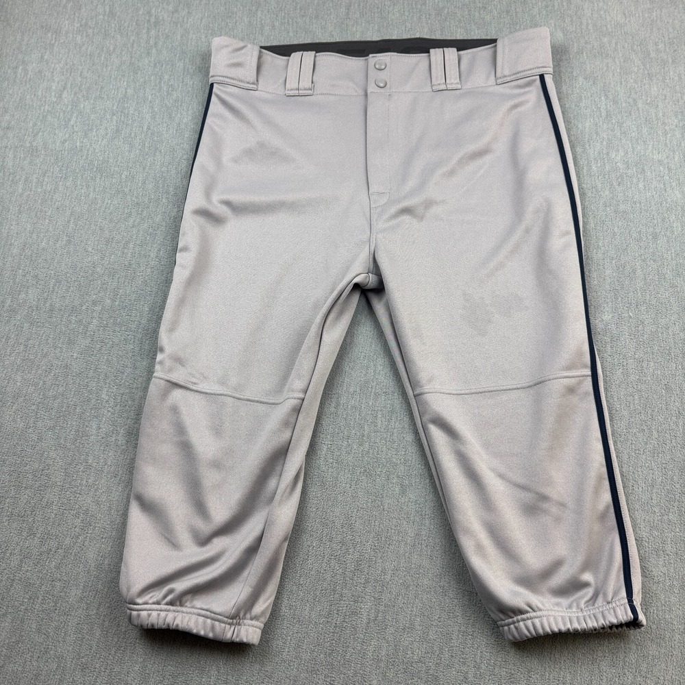 Easton Pants Mens‎ 2XL XXL Gray Baseball Short Knee Length Softball Outdoors